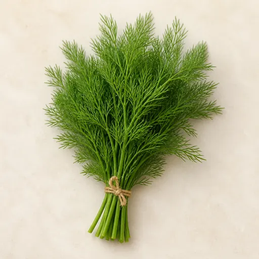 Aneth frais et persil ciselés