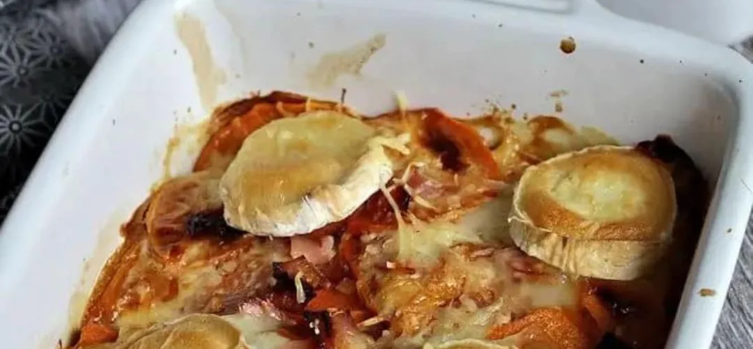 Gratin patate douce-chèvre
