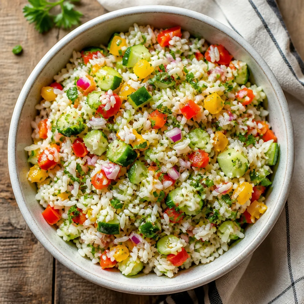 Salade de riz anti-gaspi
